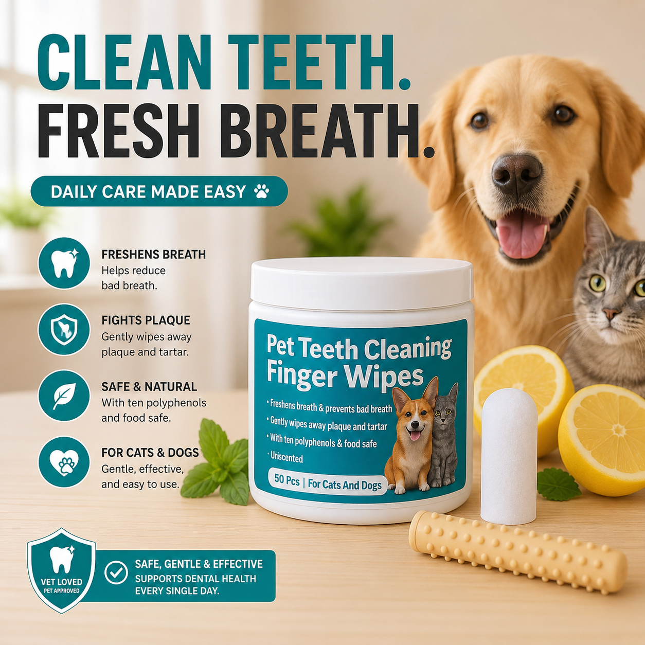 Glorovi Dental Finger Wipes